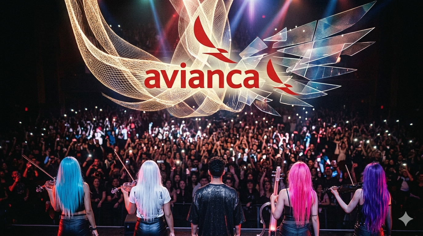 Jay Maya en concierto Avianca aerolínea