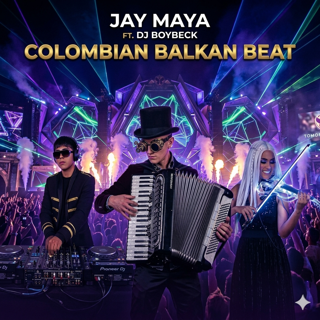 Jay Maya Trío — acordeón violín eléctrico y DJ live set, show para festivales